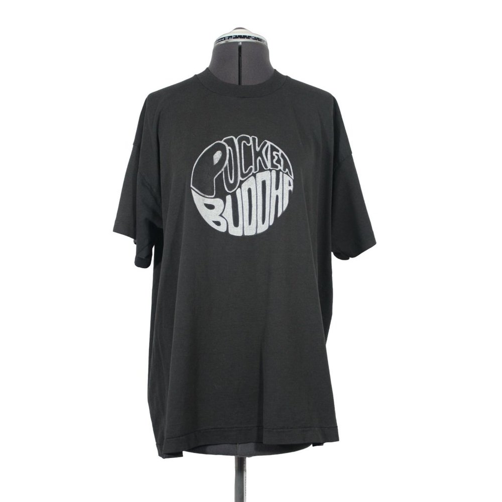 Vintage Pocket Buddha graphic print single stitch short sleeve t-shirt L/XL